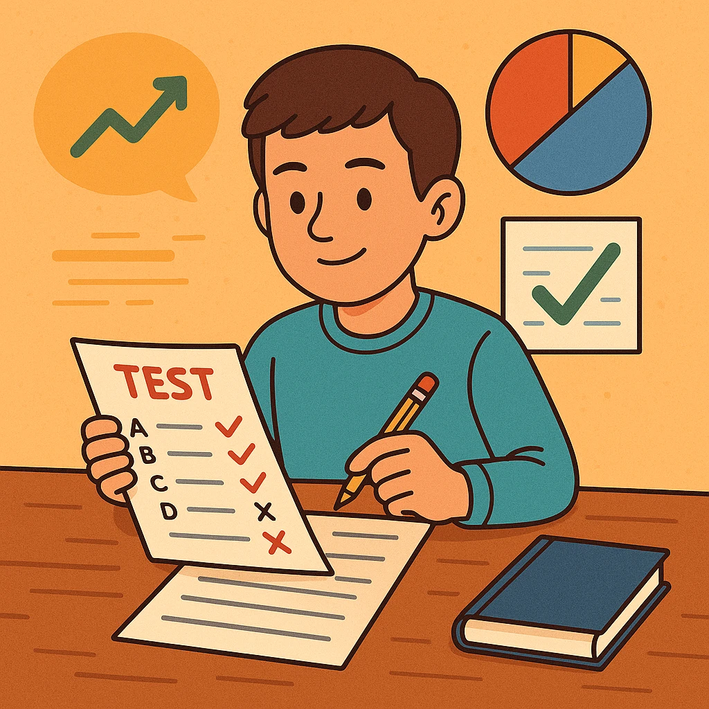 شیوه صحیح تحلیل آزمون مخصوص دانش آموزان متوسط